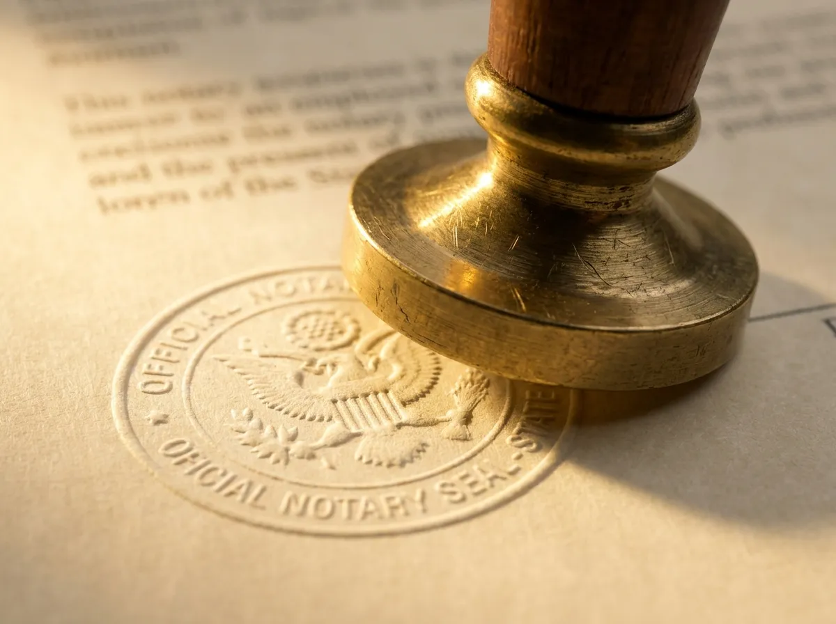 Noter tasdik mührü ile resmî belge onaylama işlemi