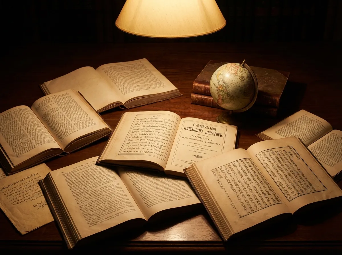 Farklı dillerde kitaplar ve belgeler - 120'den fazla dilde çeviri hizmeti