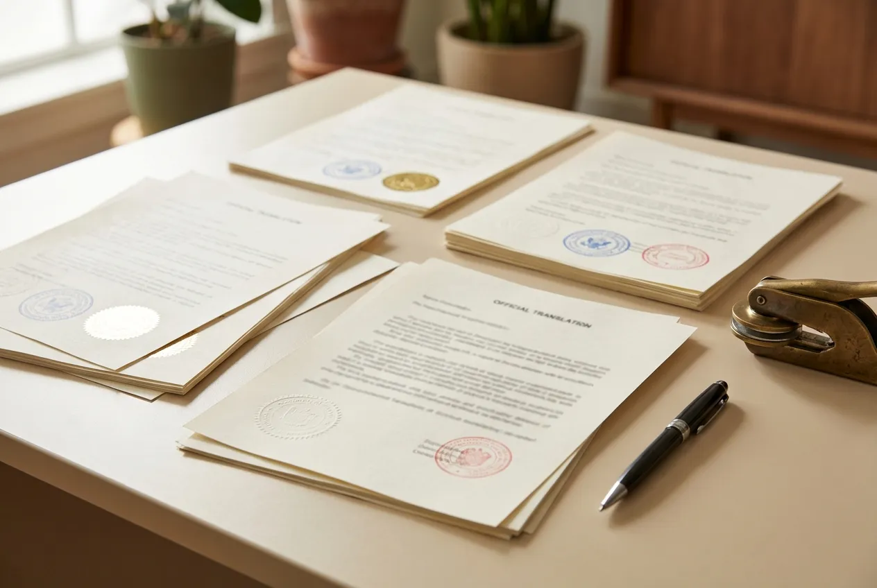 Apostil damgalı ve noter onaylı resmî çeviri belgeleri - yazılı çeviri hizmeti